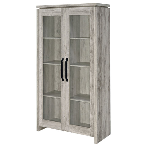 David 2-door Engineered Wood Tall Cabinet Grey DriftwoodGrey Driftwood