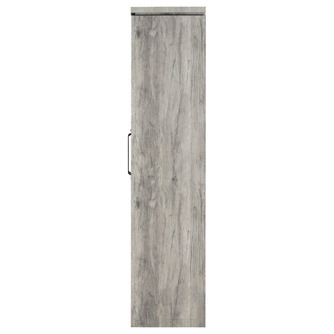 David 2-door Engineered Wood Tall Cabinet Grey DriftwoodGrey Driftwood