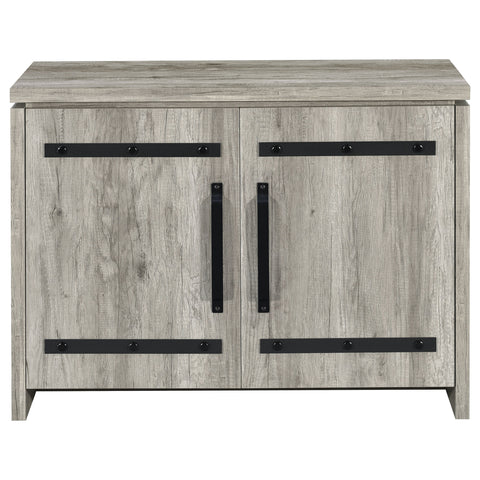 Camila 2-door Engineered Wood Accent Cabinet Grey DriftwoodGrey Driftwood