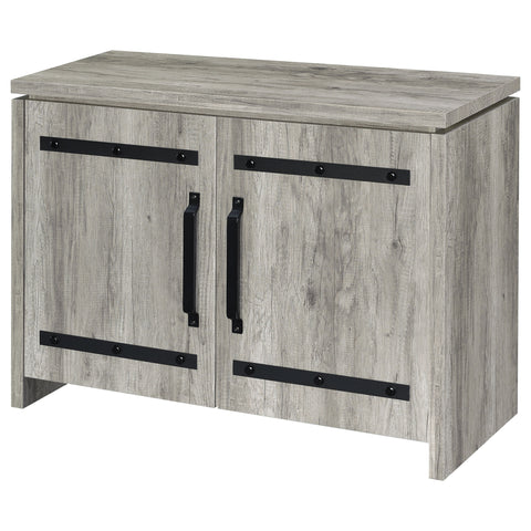 Camila 2-door Engineered Wood Accent Cabinet Grey DriftwoodGrey Driftwood