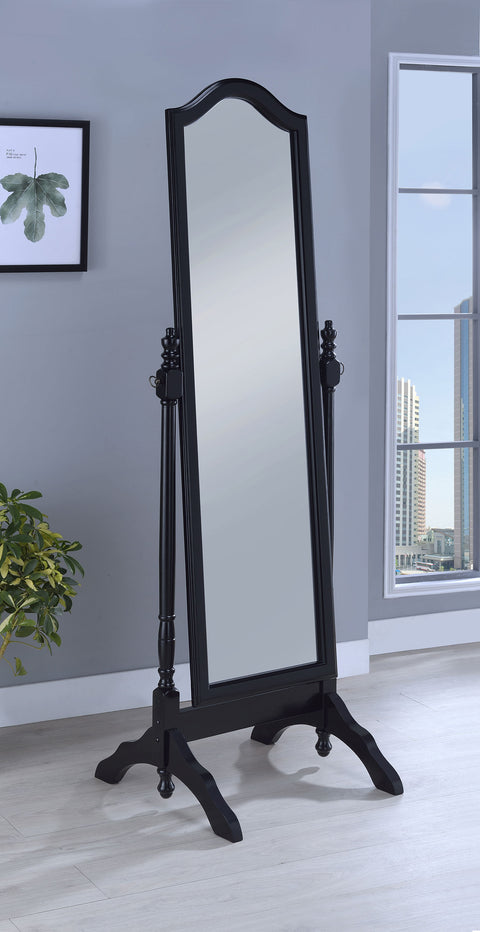 Bradbury Wood Adjustable Full Length Cheval Mirror BlackBlack