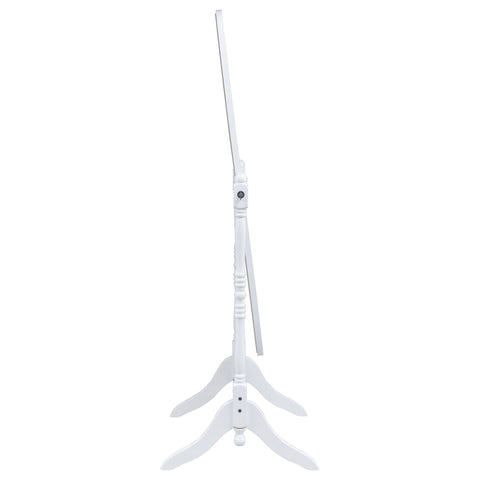 Carla Wood Adjustable Full Length Cheval Mirror WhiteWhite