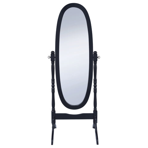 Carla Wood Adjustable Full Length Cheval Mirror BlackBlack