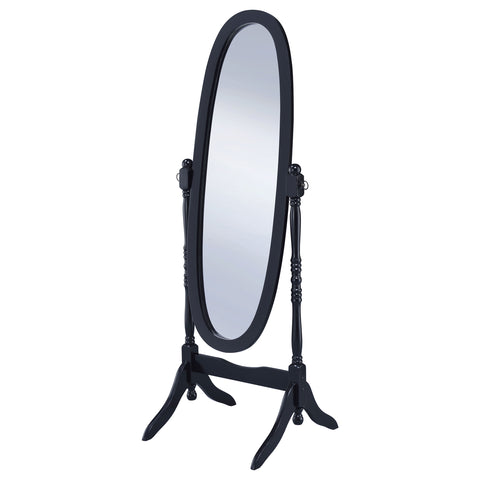 Carla Wood Adjustable Full Length Cheval Mirror BlackBlack