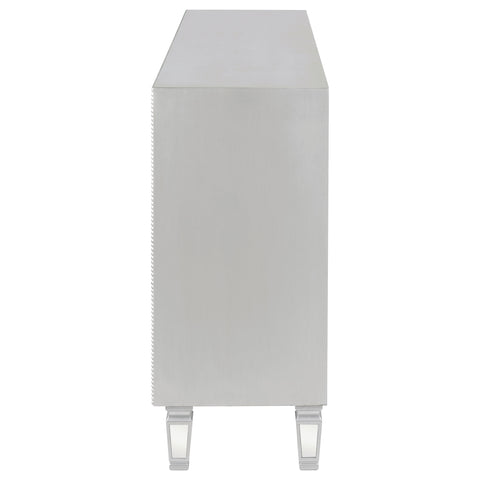 Gilson 3-drawer Mirrored Storage Accent Cabinet SilverMirror