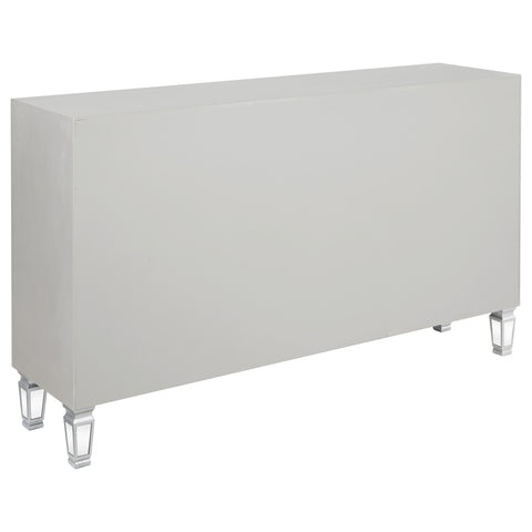 Gilson 3-drawer Mirrored Storage Accent Cabinet SilverMirror