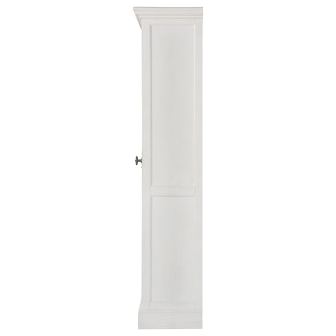 Iggy 2-door Wood Tall Cabinet Distressed White and BrownDistressed White