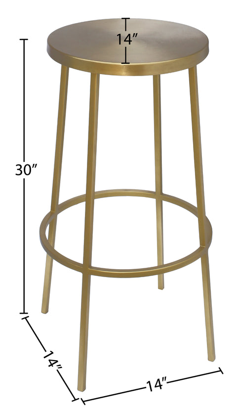 Genoa Gold Iron Bar Stool Gold