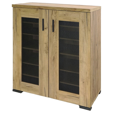 Kovu 6-shelf Engineered Wood Shoe Cabinet Golden OakGolden Oak