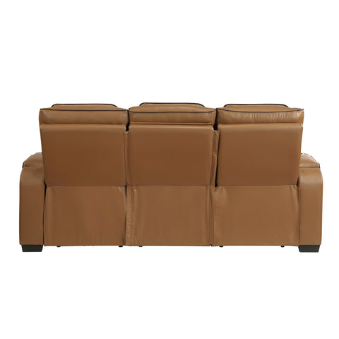 Lorenzo Brown Power Reclining Sofa & Loveseat Set