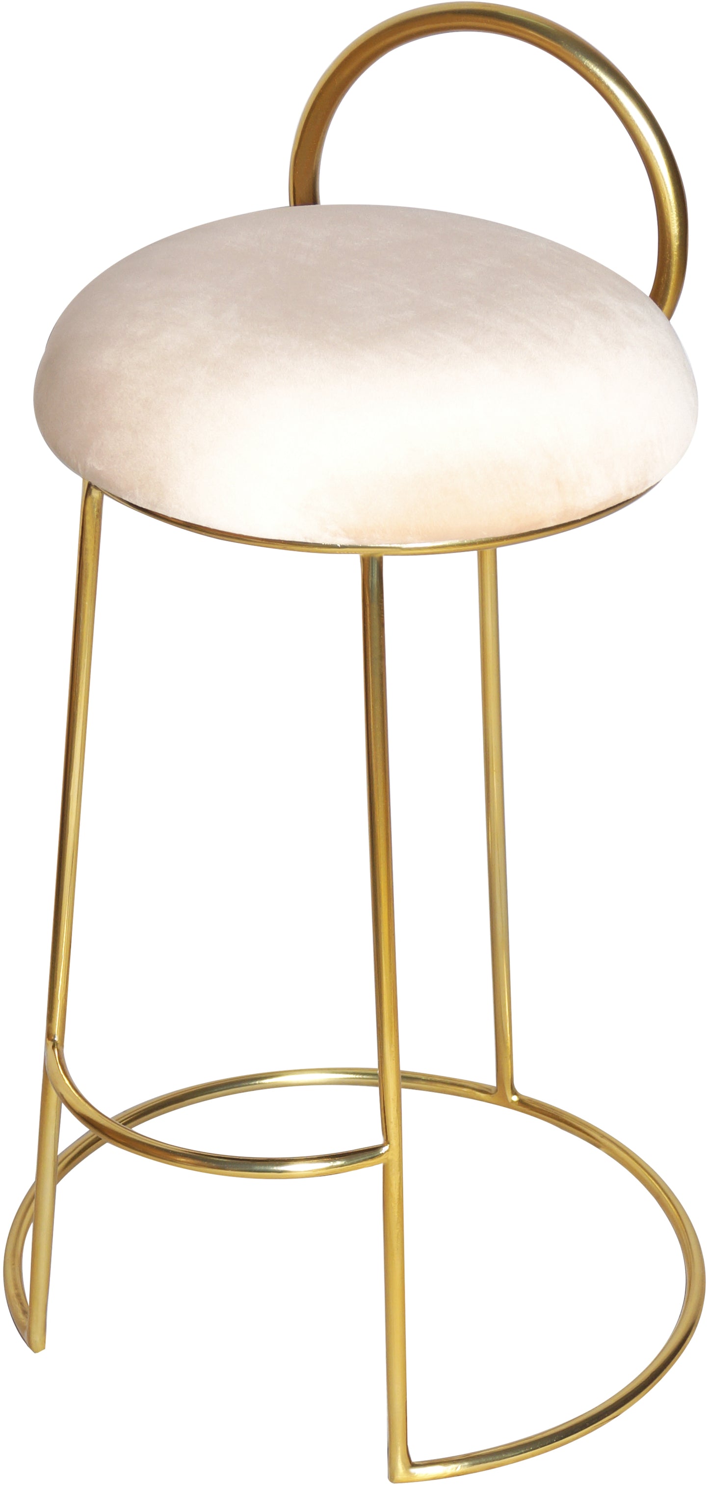 copley cream velvet counter stool c