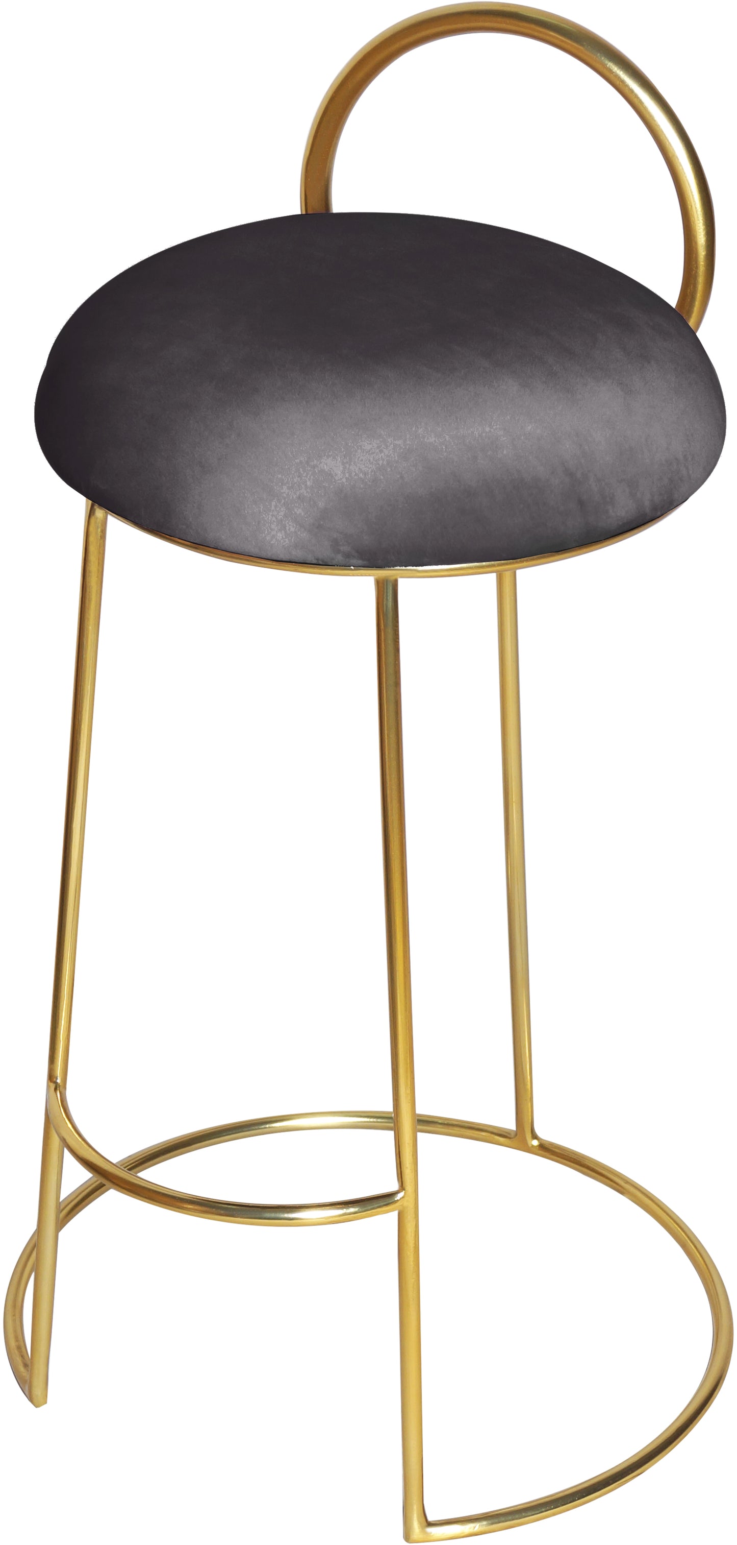 copley grey velvet counter stool c