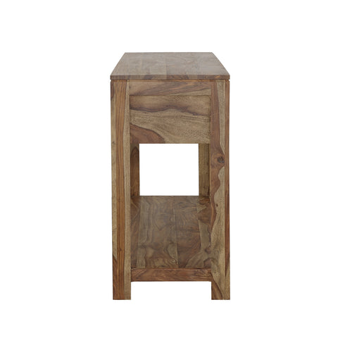 Lurlynn 3-drawer Wood Console Table Natural SheeshamGrey Sheesham