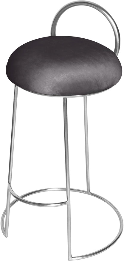 Copley Grey Velvet Counter Stool C