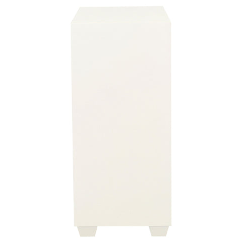 Nailan 2-door Storage Accent Cabinet White and GoldWhite
