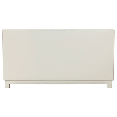 Marcus 4-door Wood Accent Storage Cabinet White and GoldWhite