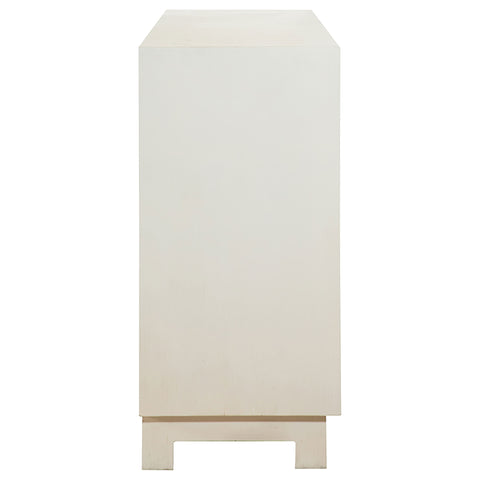 Marcus 4-door Wood Accent Storage Cabinet White and GoldWhite