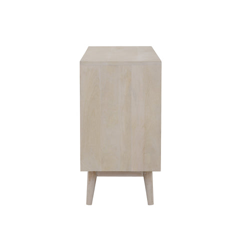 Bailey 2-door Wood Accent Cabinet White Washed and BlackBlack
