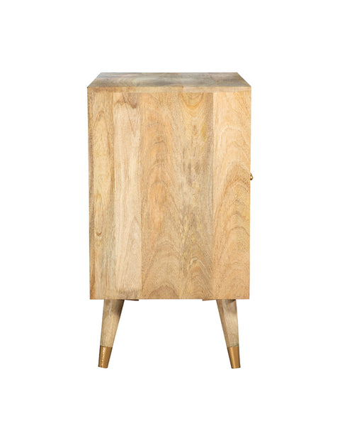 Lawrence 2-door Mango Wood Accent Cabinet NaturalNatural