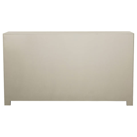 Cyrus 4-door Accent Cabinet Smoke and ChampagneChampagne