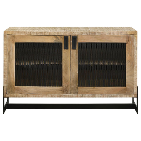 Marlene 2-door Storage Accent Cabinet White WashedWhite Washed