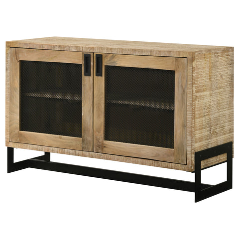 Marlene 2-door Storage Accent Cabinet White WashedWhite Washed