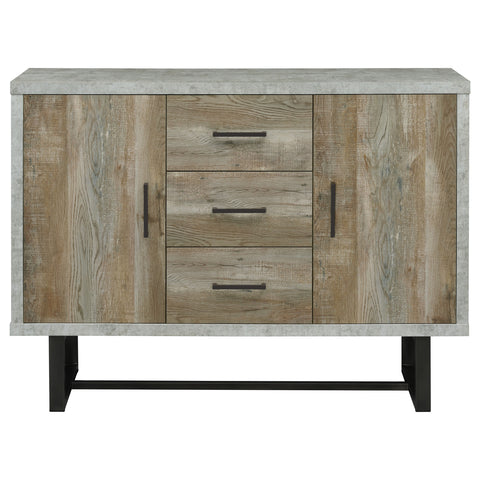 Eason 3-drawer Engineered Wood Cabinet Weathered OakWeathered Oak