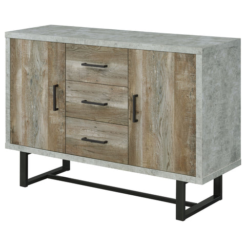 Eason 3-drawer Engineered Wood Cabinet Weathered OakWeathered Oak