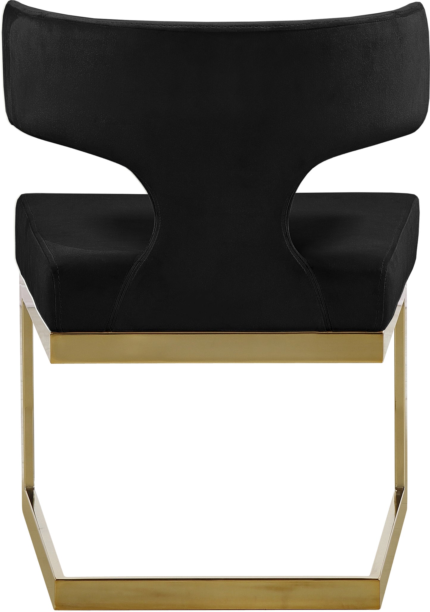 damon black velvet dining chair