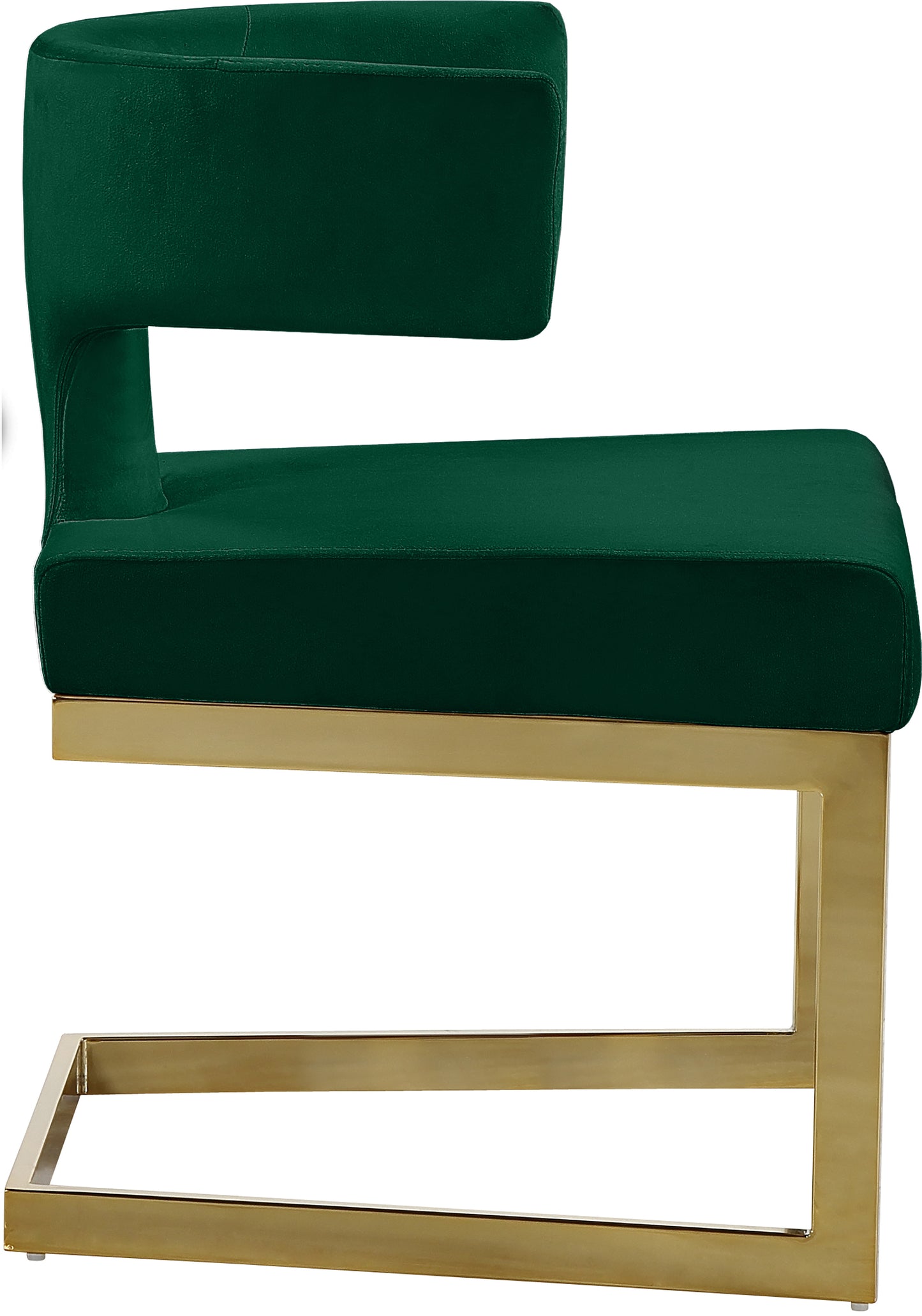 skyler green velvet dining chair c