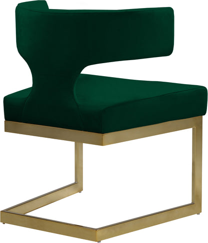 Skyler Green Velvet Dining Chair C