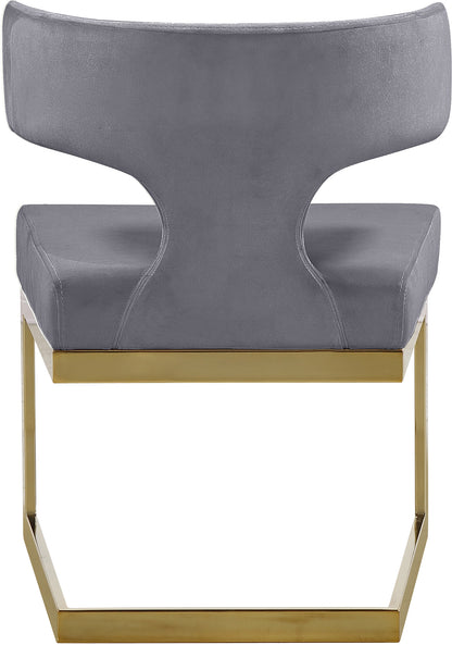 Damon Grey Velvet Dining Chair