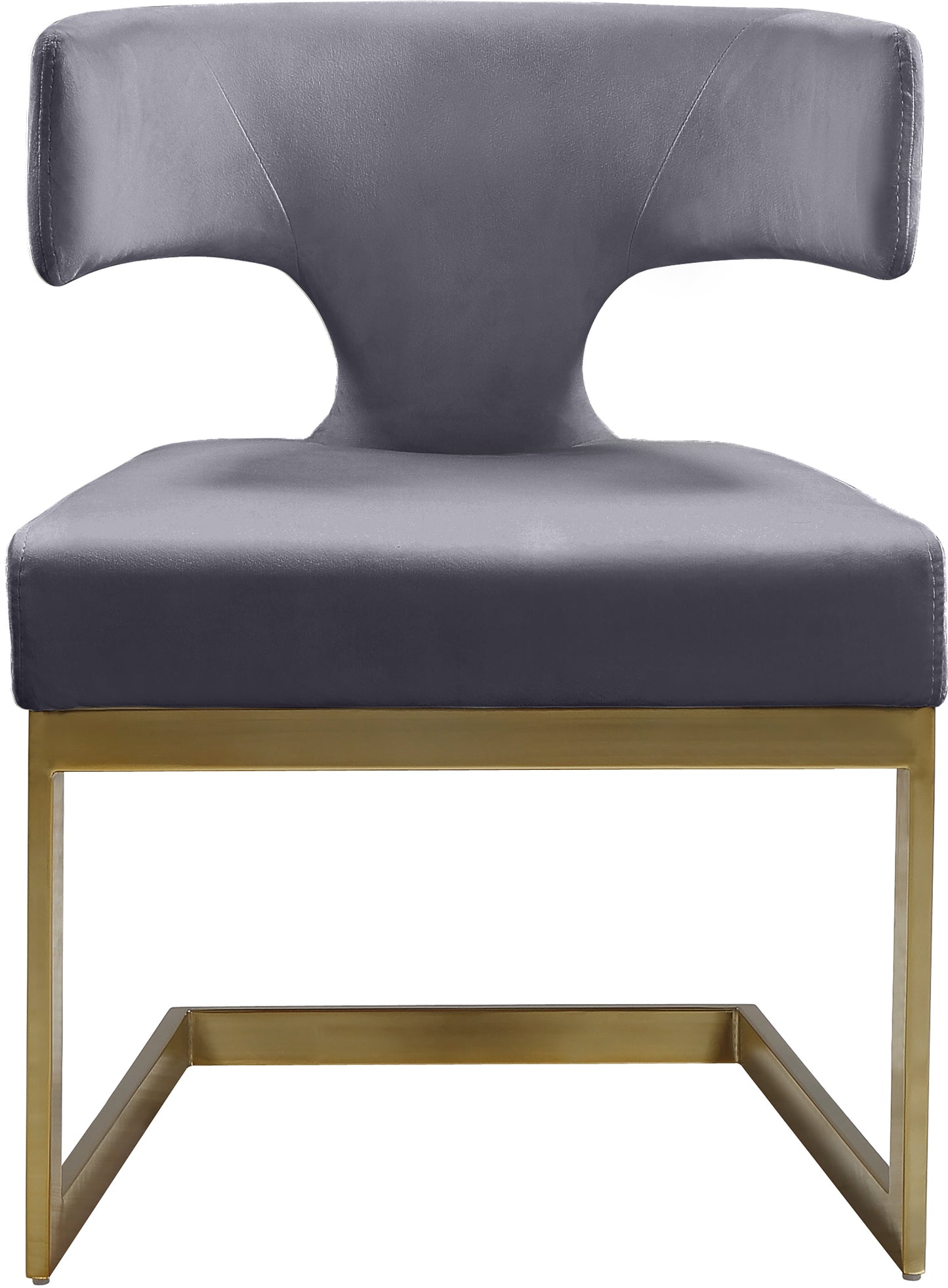 damon grey velvet dining chair