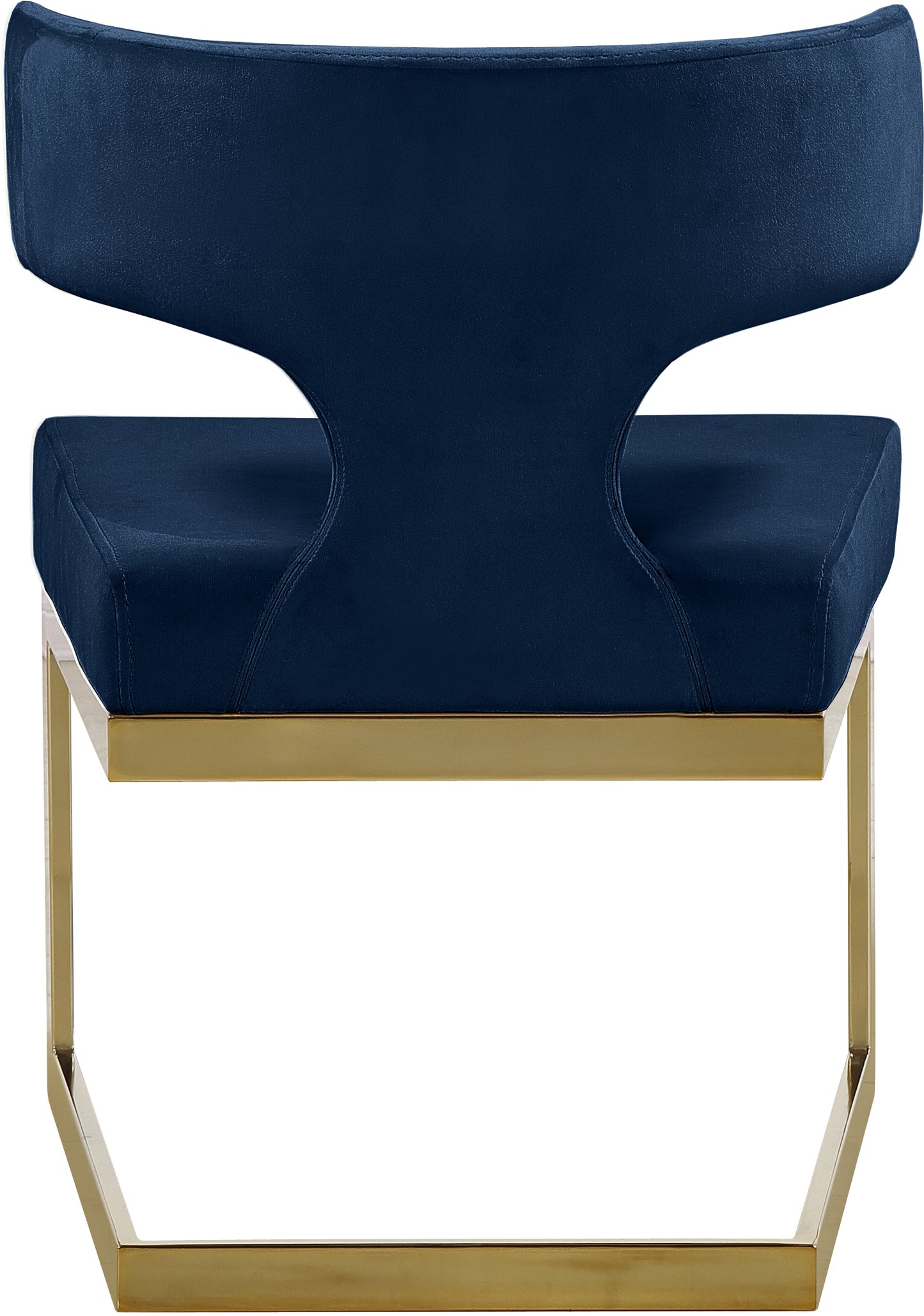 damon navy velvet dining chair