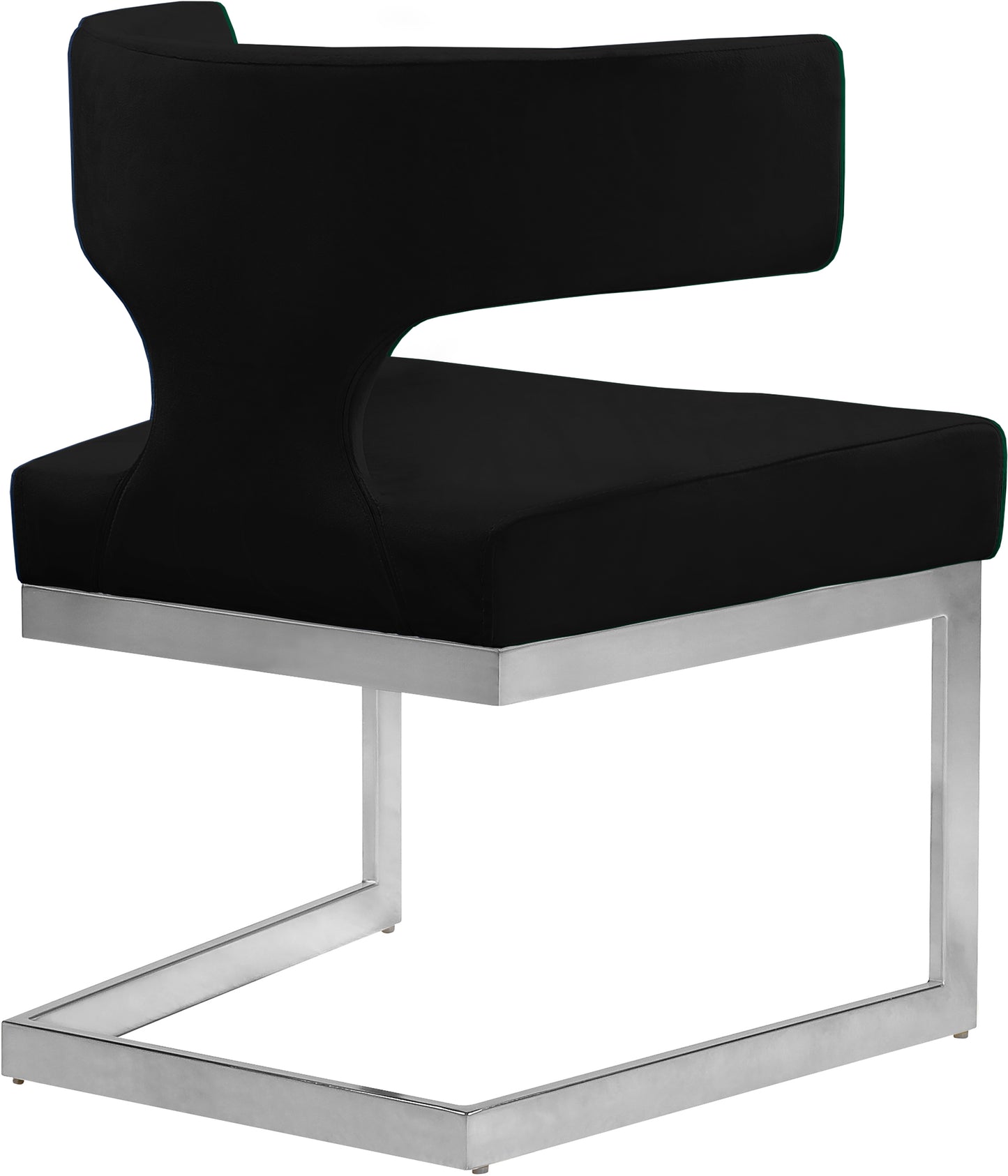 skyler black velvet dining chair c