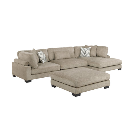 Bennington (4)4-Piece Modular Sectional with Chaise and Ottoman