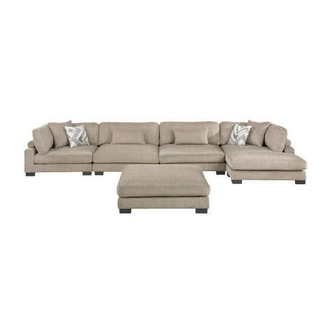 Bennington (5)5-Piece Modular Sectional with Chaise and Ottoman
