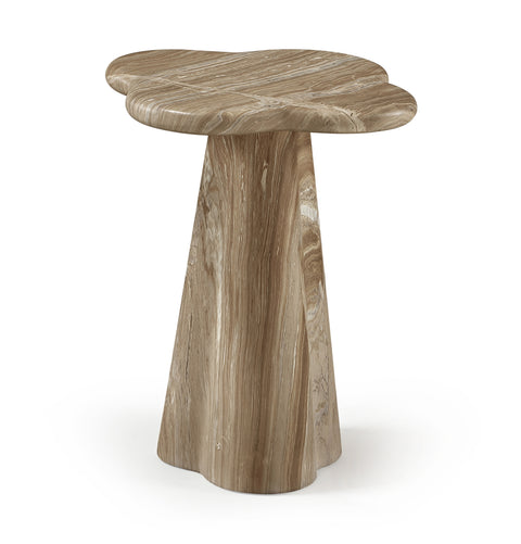 Yara Beige Concrete Indoor/Outdoor End Table, 1 Piece (Style 2)