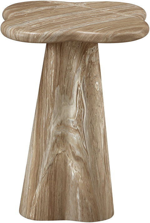 Yara Beige Concrete Indoor/Outdoor End Table, 1 Piece (Style 2)