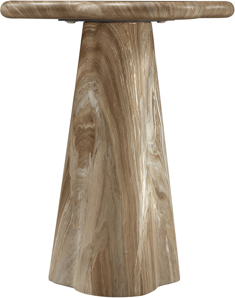 Yara Beige Concrete Indoor/Outdoor End Table, 1 Piece (Style 2)