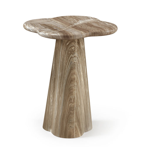 Yara Beige Concrete Indoor/Outdoor End Table, 1 Piece (Style 2) (Style 2)