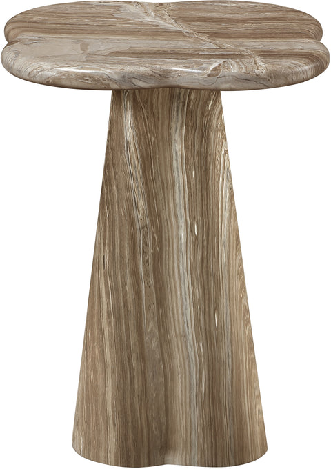 Yara Beige Concrete Indoor/Outdoor End Table, 1 Piece (Style 2) (Style 2)