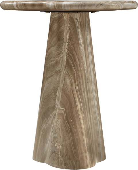 Yara Beige Concrete Indoor/Outdoor End Table, 1 Piece (Style 2) (Style 2)