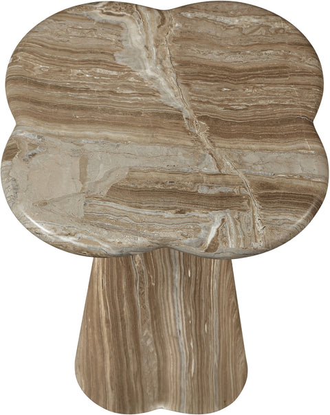 Yara Beige Concrete Indoor/Outdoor End Table, 1 Piece (Style 2) (Style 2)