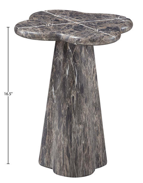 Yara Brown Concrete Indoor/Outdoor End Table, 1 Piece (Style 2)