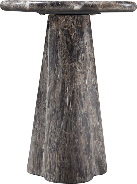 Yara Brown Concrete Indoor/Outdoor End Table, 1 Piece (Style 2)