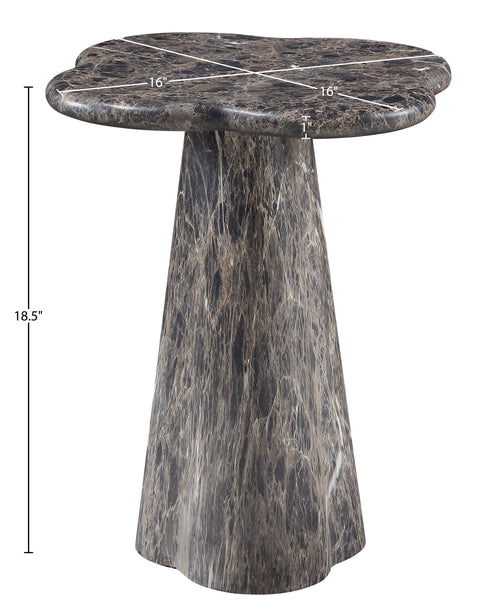 Yara Brown Concrete Indoor/Outdoor End Table, 1 Piece (Style 2) (Style 2)