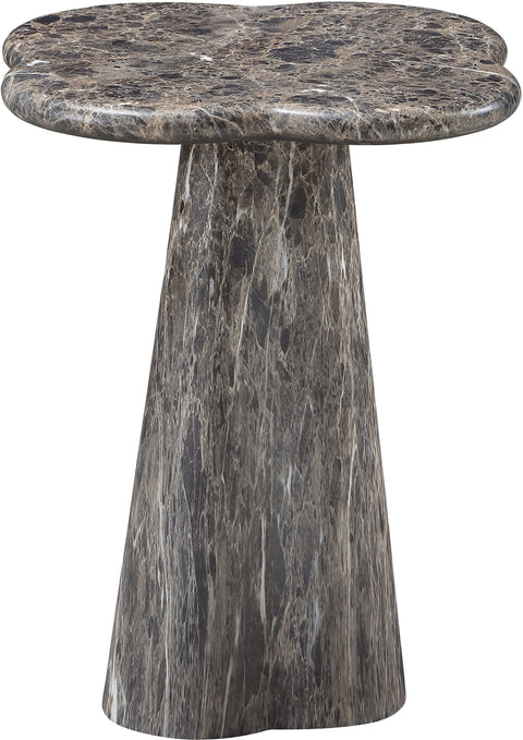Yara Brown Concrete Indoor/Outdoor End Table, 1 Piece (Style 2) (Style 2)