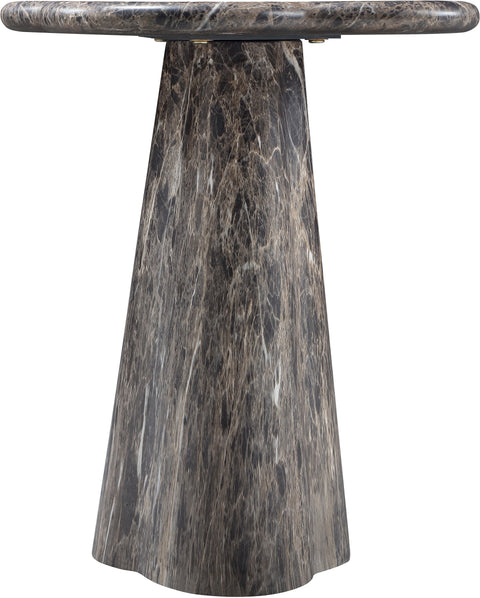 Yara Brown Concrete Indoor/Outdoor End Table, 1 Piece (Style 2) (Style 2)