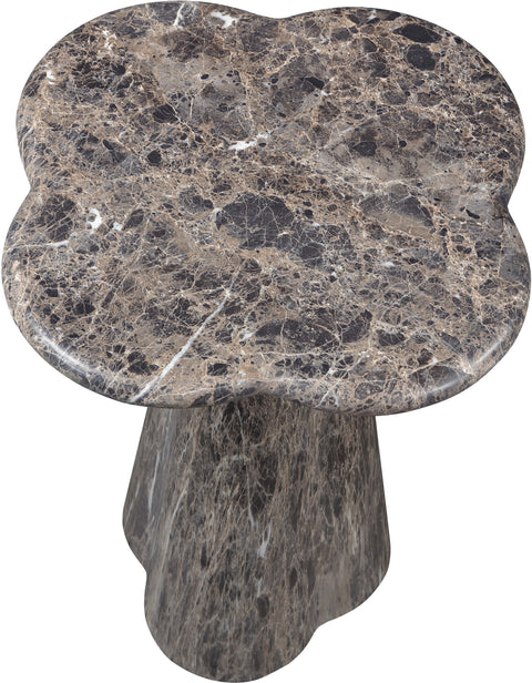 Yara Brown Concrete Indoor/Outdoor End Table, 1 Piece (Style 2) (Style 2)